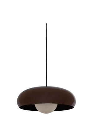 Tivo hanglamp rond metaal hoogglans bruin