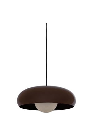 Tivo hanglamp rond metaal hoogglans bruin