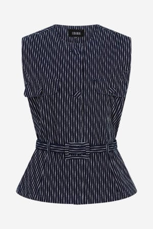 gestreepte blouse donkerblauw
