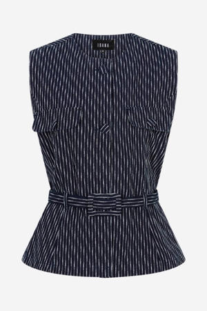 gestreepte blouse donkerblauw