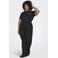 ONLY CARMAKOMA T-shirt Plus Size met print - zwart