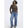 ONLY CARMAKOMA carval l s o-neck top jrs noos Plus Size - bruin