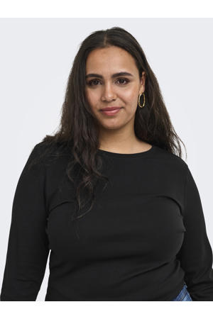 top Plus Size - zwart