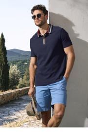 thumbnail: Babista regular fit polo Plus Size - donkerblauw