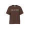 PIECES Curve Plus Size regular fit T-shirt met tekst - donkerbruin