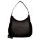 BURKELY leren schoudertas Ledger Hobo zwart