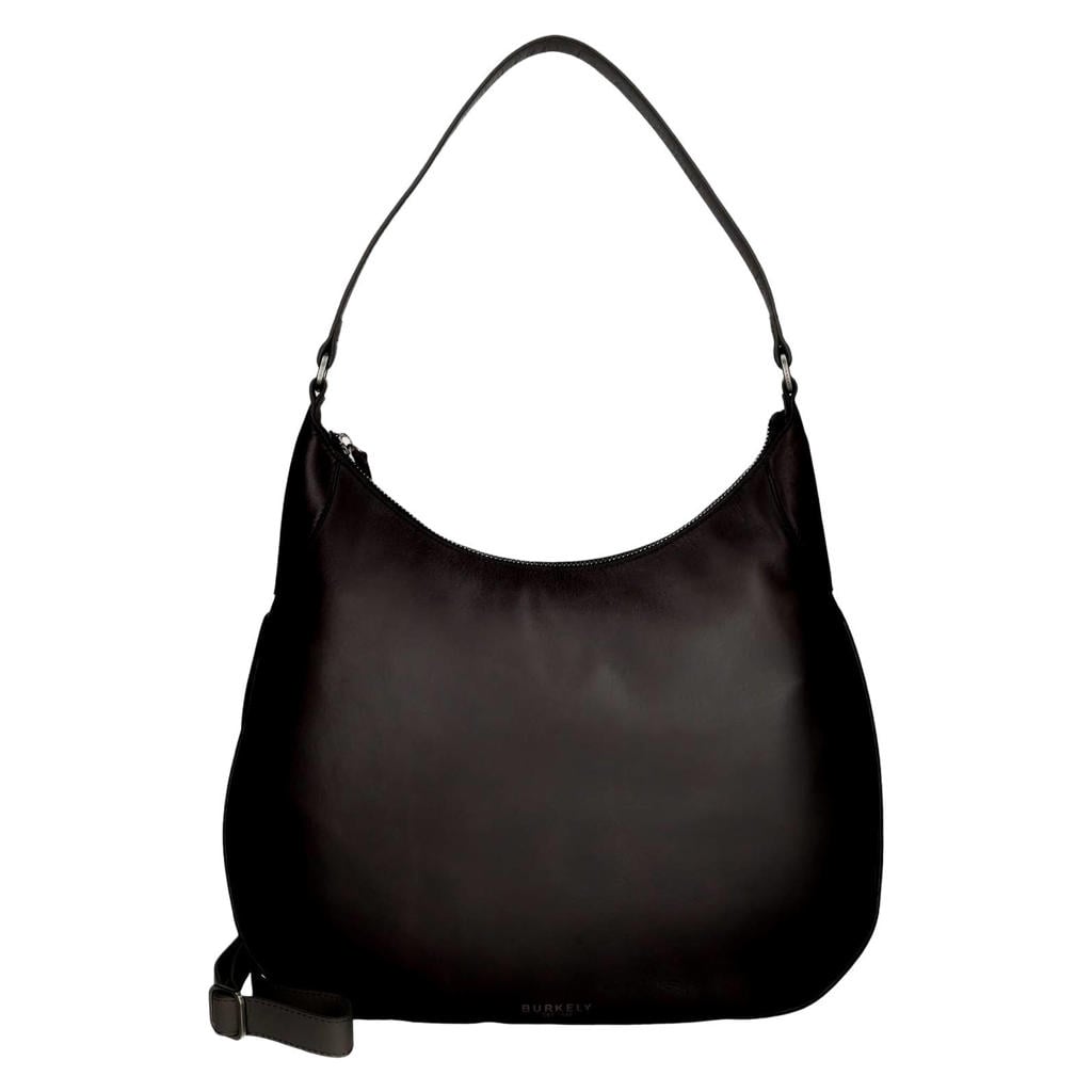 BURKELY leren schoudertas Ledger Hobo zwart