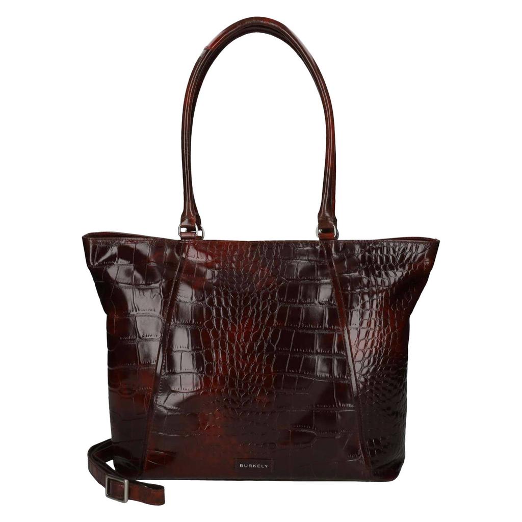 BURKELY leren shopper Cool Colbie met laptopvak bordeauxrood
