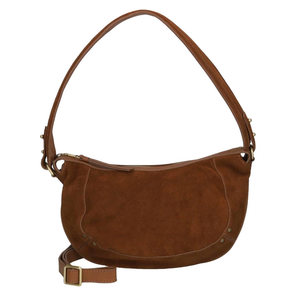BURKELY leren schoudertas Sierra cognac