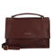 BURKELY leren crossbody tas Fine Florence donkerrood