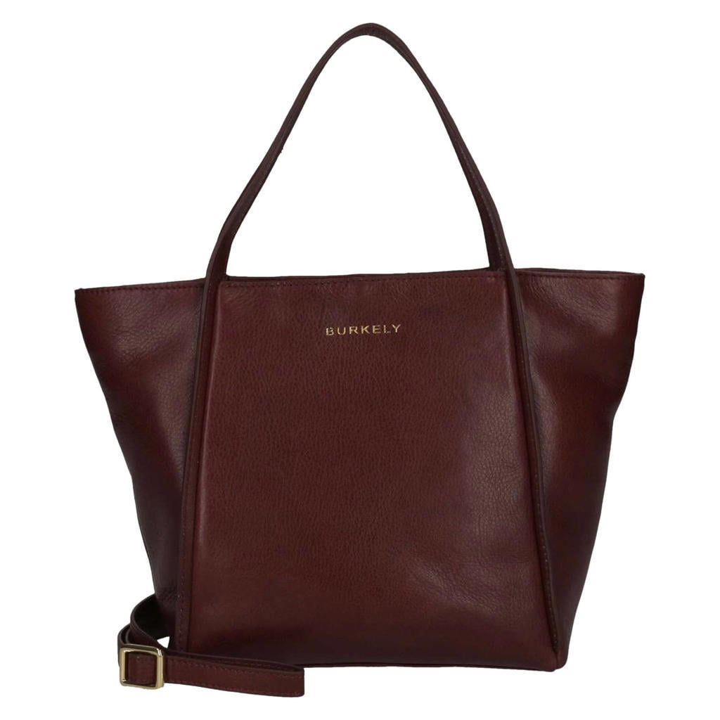 BURKELY leren handtas Fine Florence donkerrood