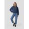 Anytime bomberjack met quiltpatroon donkerblauw