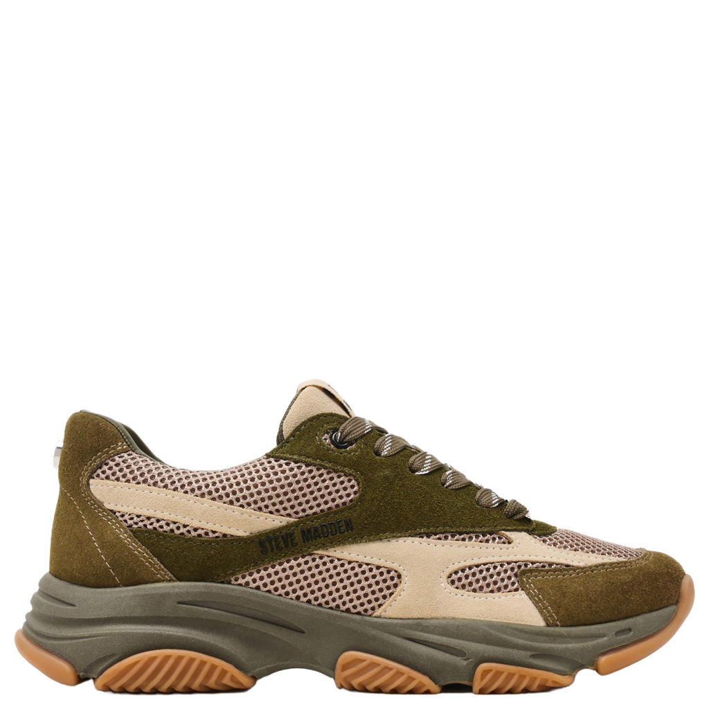 Steve Madden Front Row chunky sneakers - olijfgroen