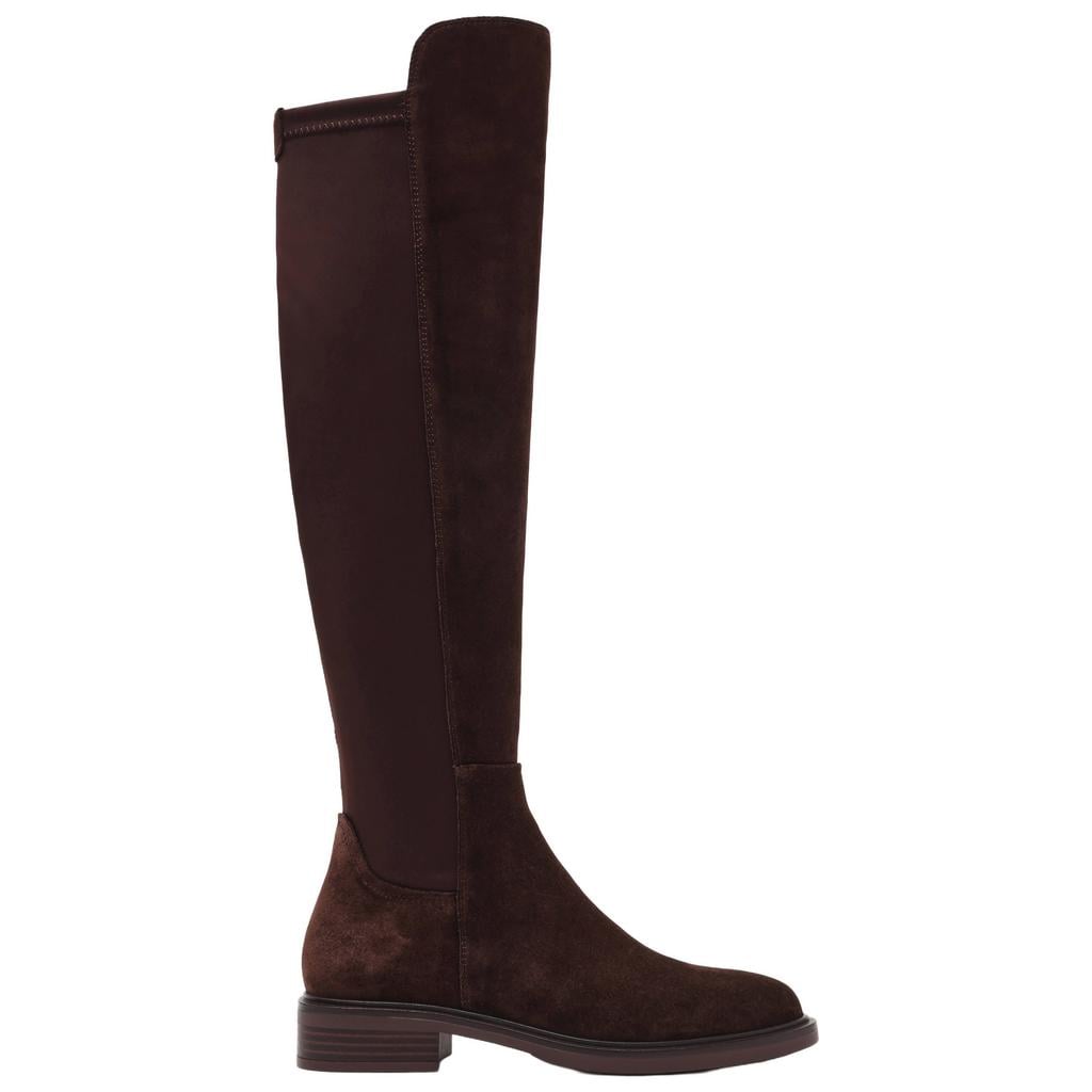 Bruine dames Steve Madden suèdelook laarzen - met halve rits