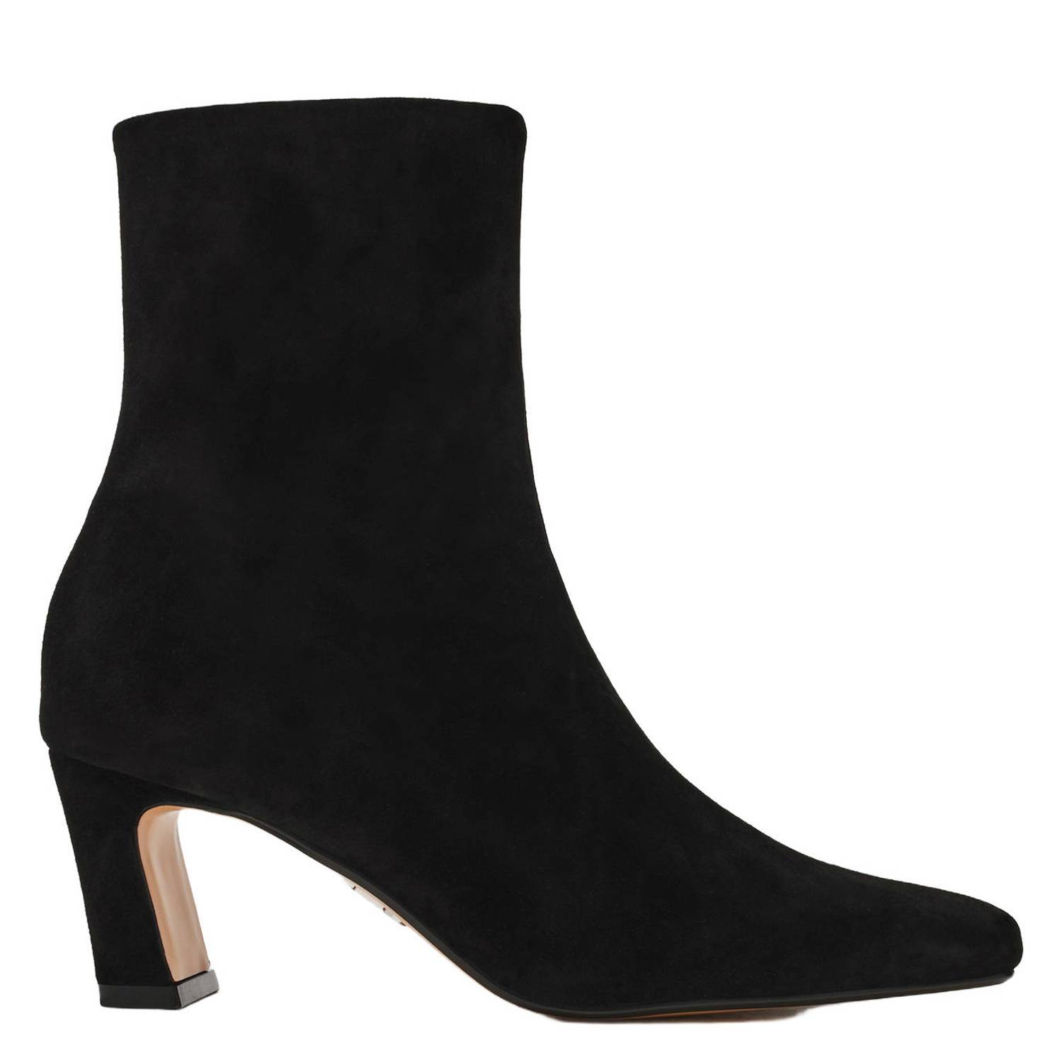 Steve Madden suède enkellaarzen met hak zwart
