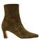 Steve Madden suède enkellaarzen met hak en panterprint - olijfgroen
