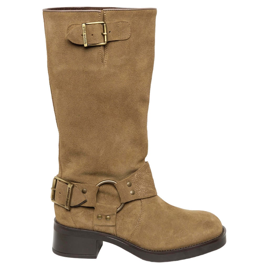 Steve Madden Bonetta suède bikerboots - beige