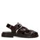 Sacha leren sandalen donkerbruin