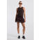 America Today mini rok met ruches - bruin