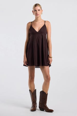 mini jurk - bruin