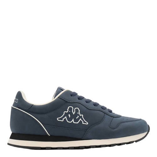 Kappa imitatieleren sneakers met logo blauw