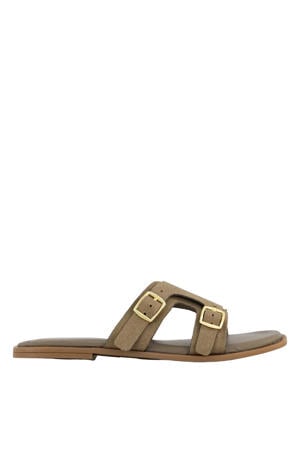 slippers kaki