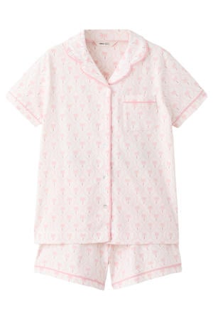 shortama all over print roze
