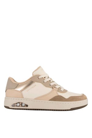 leren sneakers beige
