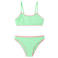 Mango Kids crop bikini limegroen/roze