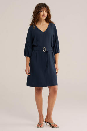 korte jurk donkerblauw