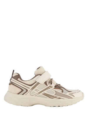 imitatieleren sneakers - beige