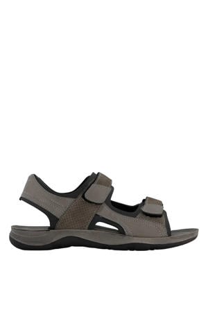 imitatieleren sandalen grijs