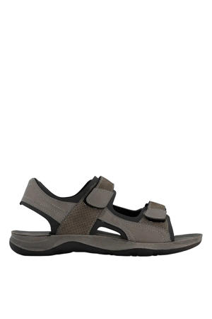 imitatieleren sandalen grijs