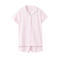 Mango Kids shortama gestreept roze/groen