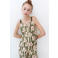Mango Kids gebloemde jumpsuit beige