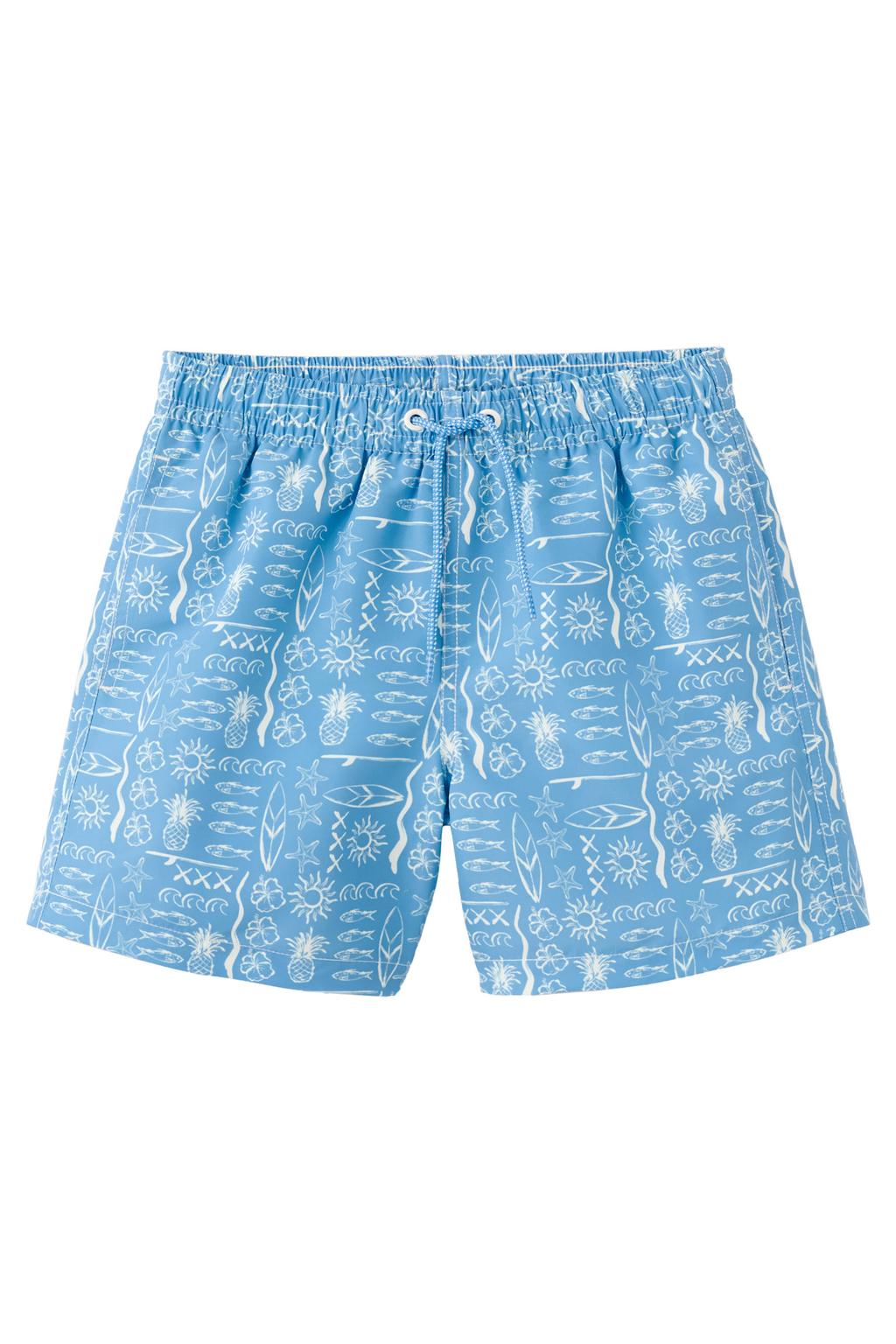 Mango Kids zwemshort blauw