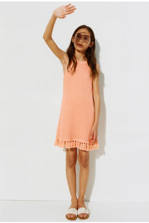 midi jurk oranje