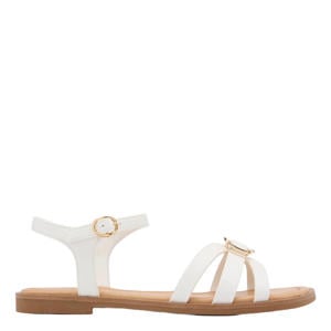 imitatieleren sandalen - wit