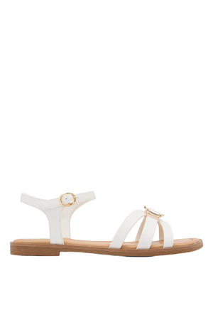 imitatieleren sandalen - wit