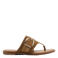 Graceland suèdelook teenslippers cognac
