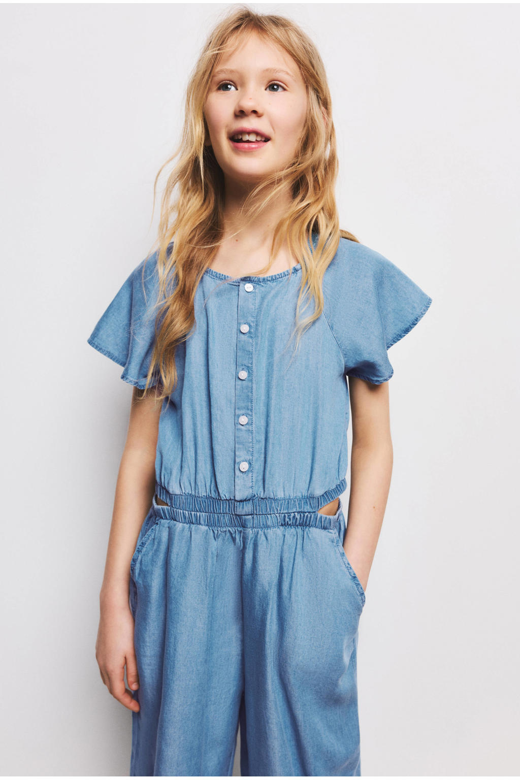 Mango Kids jumpsuit blauw