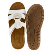thumbnail: Easy Street imitatieleren slippers met sleehak wit