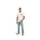 Malelions regular T-shirt met backprint ecru