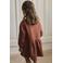 LIL' ATELIER MINI sweatjurk - bruin
