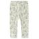 NAME IT BABY slim gebloemde legging met wol wit