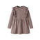 GUPPY MINI midi A-lijn jurk met broderie en print - oudroze