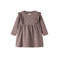 GUPPY BABY sweatjurk met ruches en print - oudroze