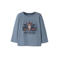 GUPPY MINI rechtvallende longsleeve met print - blauw