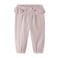 GUPPY BABY katoenen babybroek met ruches - lichtroze