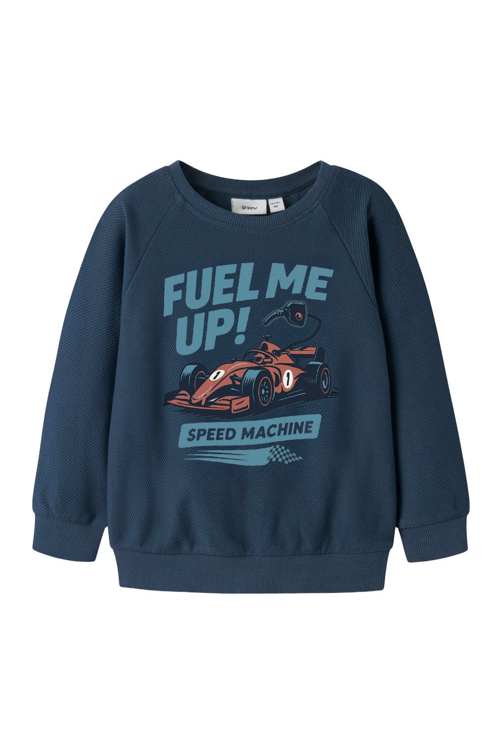 GUPPY MINI sweater met print - donkerblauw